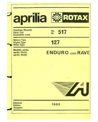 Catalogo ricambi motore Aprilia 127 Rotax Enduro