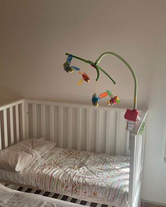Lettino con sponde azzurra design