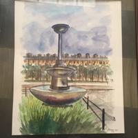 Quadro piazza Fontana Pinerolo