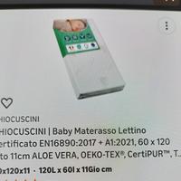 materasso bambino