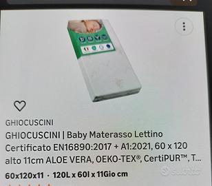 materasso materassino bambino 