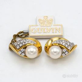 Orecchini oro giallo 18 kt con perle di mare GU.3