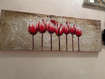 Tela con colori a rilievo