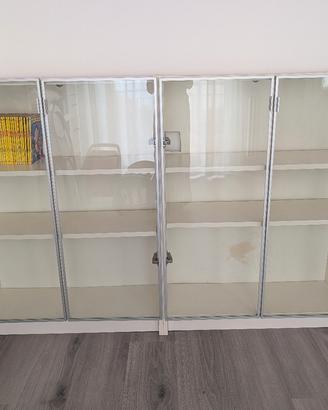 2 librerie con ante in vetro Ikea Billy