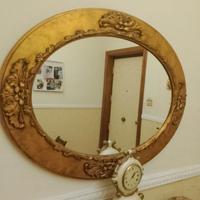 specchio con foglia oro