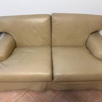 Divano in pelle n 2 posti