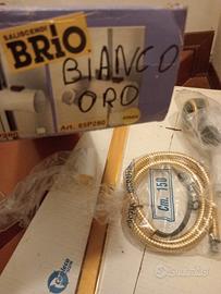 asta doccia bianco oro 