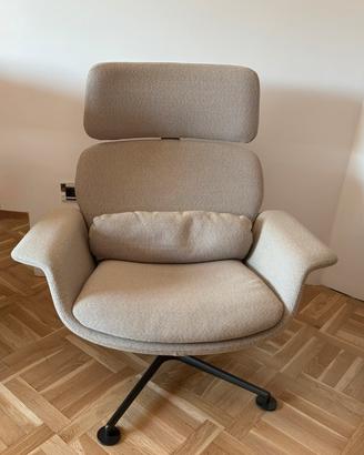 Poltrona Knoll KN 02 girevole e reclinabile