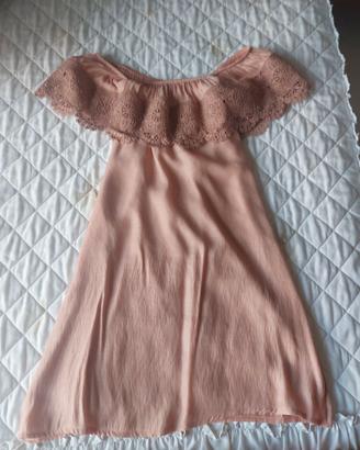 vestito bershka con spalle scoperte