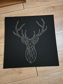 Quadro string art fondo nero