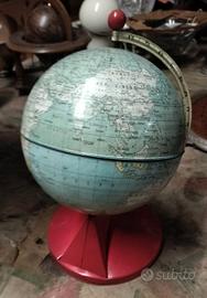 mappamondo in latta anni 50