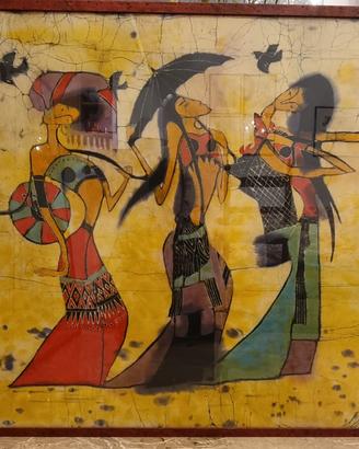 Quadro con cornice Batik 80,4×80,4 cm