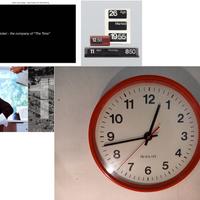 Orologio vintage SOLARI UDINE 30 cm rosso anni 60