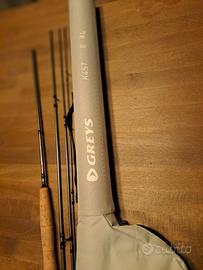 Canna da pesca marca greys 8 piedi coda 4