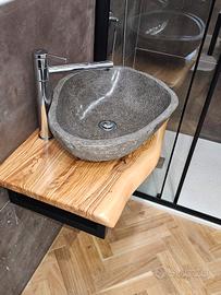 MENSOLE LAVABO IN ULIVO 