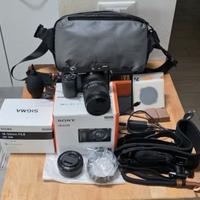 Sony Alpha a6000 + Sigma 18-50mm F/2.8 + accessori