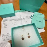 Tiffany & Co orecchini e ciondolo cuore argento925