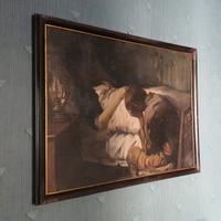 Quadro su tela: Madre Morente con bambino