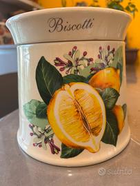 Biscottiera in ceramica