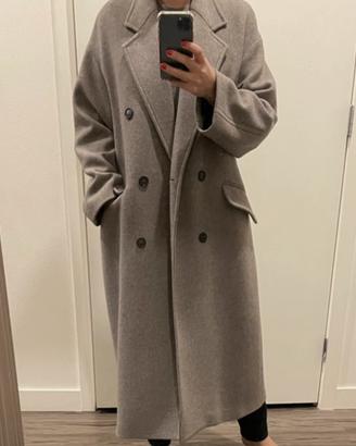 ZARA CAPPOTTO DONNA MISTO LANA MINIMALISTA