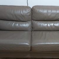 2 Divani in Vera  Pelle 2 e 3 posti Rosini Fango