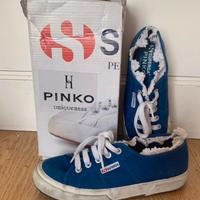 Superga Pinko blu e bianche