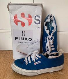 Superga Pinko blu e bianche