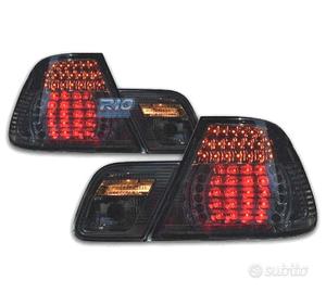 FANALI BMW E46 COUPE 99-03 LED CRISTALLO AFFUMICAT