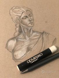 Ritratto artistico classico da foto – stile scultu