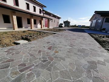 LASTRAME MOSAICO DI PORFIDO E LUSERNA