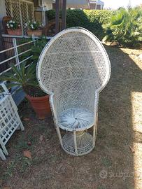 poltrona giardino midollino