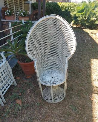 poltrona giardino midollino