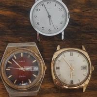 Tre orologi Timex vintage da restaurare/ricambiare