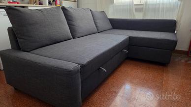 Divano letto angolar/contenitore grigio scuro IKEA