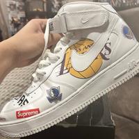 Air force supreme mid1 white