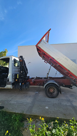 Iveco daily 35 ribaltabile trilaterale e gru