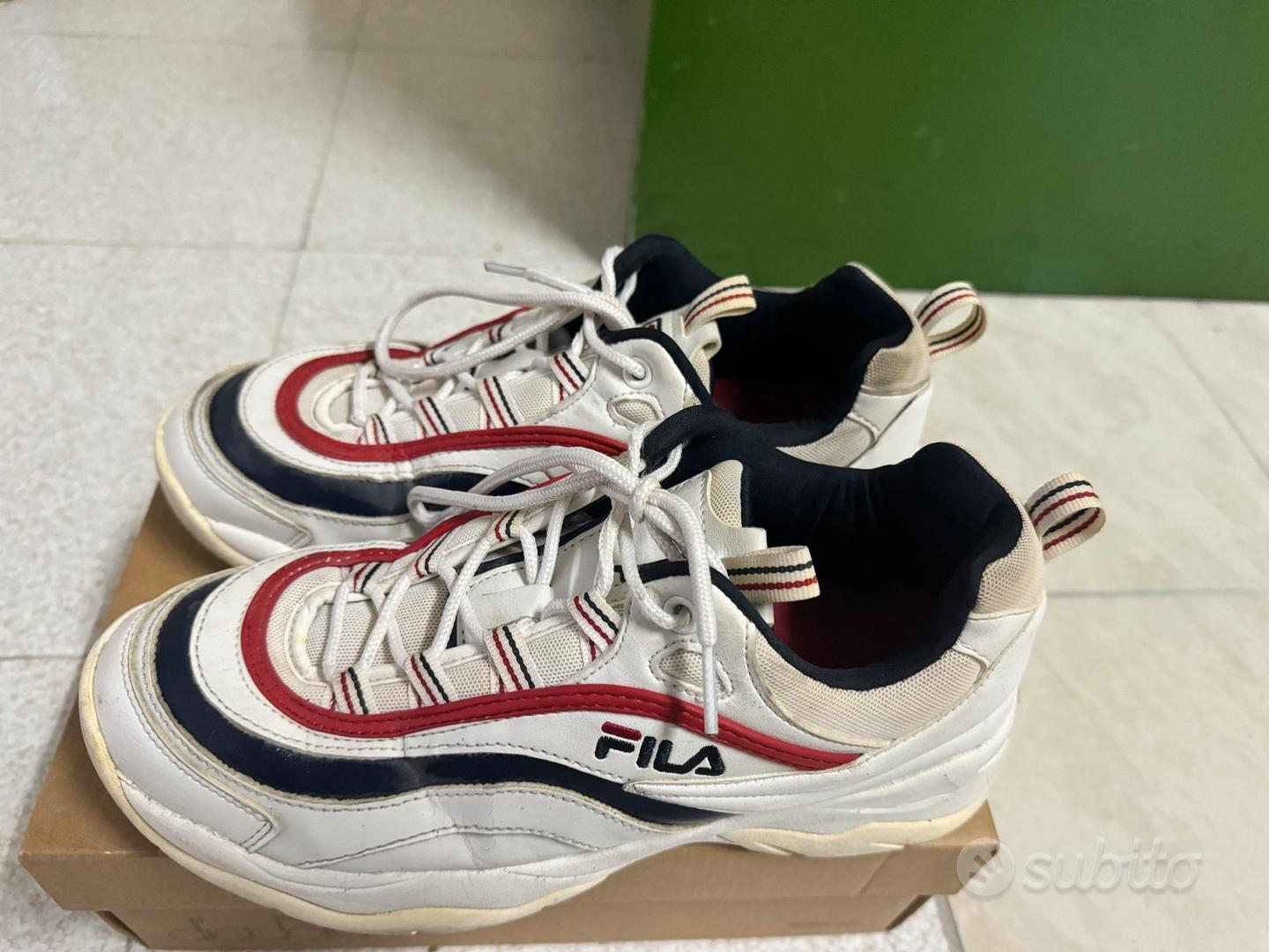 Scarpe fila cheap bianche e rosse