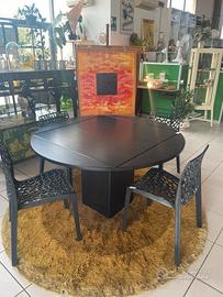 Tavolo Quadrondo Allungabile Design Vintage