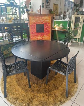Tavolo Quadrondo Allungabile Design Vintage