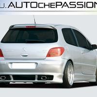 Sottoparaurti posteriore in ABS per Peugeot 307