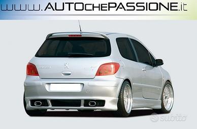 Sottoparaurti posteriore in ABS per Peugeot 307