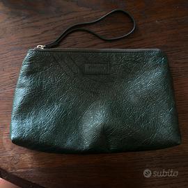 Pochette Zanellato in pelle verde scuro
