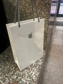 Sacchetto carta shopping bag Apple piccolo