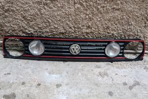 MASCHERINA VW GOLF 2 II GTI 4 FARI PROFILO ROSSO