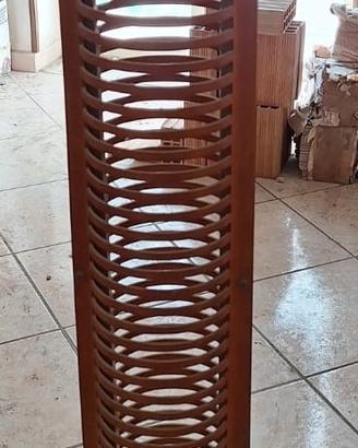 porta cd legno e metallo