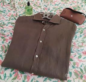 Camicia Uomo Lino Verde LIU JO - Taglia 39 - Nuova