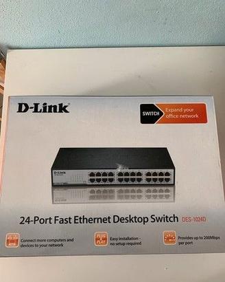 Switch D-Link 24 Porte Fast Ethernet DES-1024D