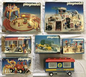 SUPER RARO - Vintage PlayMobil (7 pz) (Circo, Zoo)