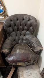 poltrona pelle vintage  come da foto