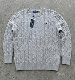 PULL Ralph Lauren grey M Vintage Old Money Clean
